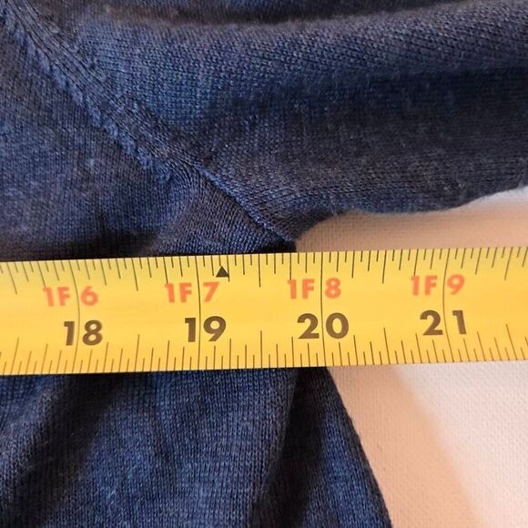 Eileen Fisher Womens Knitted With Matching Scarf Open Cardigan Blue Large - Picture 7 of 11